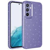 Zore Galaxy ile uyumlu A34 Kılıf Kamera Korumalı Simli Lüks Koton Kapak - 6