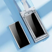 Zore Galaxy ile uyumlu S22 Ultra Kolay Uygulama Aparatlı Privacy Easy Body Hayalet Ekran Koruyucu thumbnail 5