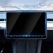 Zore Tesla Model Y Araç Multimedya Temperli Cam Ekran Koruyucu - 4