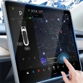 Zore Tesla Model Y Araç Multimedya Temperli Cam Ekran Koruyucu - 6