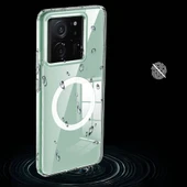 Zore Xiaomi ile uyumlu Mi 13T Kılıf Sert PC Arka Yüzey Wireless Şarj Özellikli Flet M-safe Kapak - 3