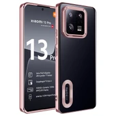 Zore Xiaomi ile uyumlu Mi 13 Pro Kılıf Kamera Korumalı Logo Gösteren Omega Kapak - 5