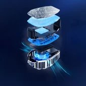 Zore N15 Gümüş Kaplama 2 Kademeli TEC Soğutma Sistemli Telefon Soğutucu Fan thumbnail 3