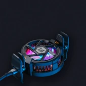 Zore N5 Magnetik Yapıştırmalı 10W TEC Soğutma Sistemli RGB Işıklı Telefon Soğutucu Fan - 6