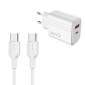 Zore Play Serisi PL07 Type-C to Type-C 2in1 PD Seyahat Şarj Aleti 20W - 1