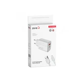 Zore Play Serisi PL05 Lightning 2in1 Seyahat Şarj Aleti 20W - 6