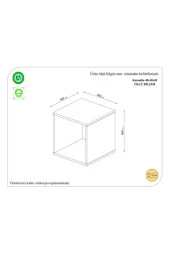 Ünüvar Konsept Antrasit Box Komodink2 - 2