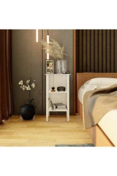 Ünüvar Konsept Ömer Dublin 2 Raflı Komodin Beyaz thumbnail 2