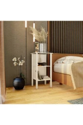 Ünüvar Konsept Ömer Dublin 2 Raflı Komodin Beyaz thumbnail 1