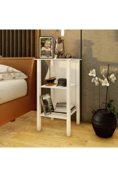 Ünüvar Konsept Ömer Dublin 2 Raflı Komodin Beyaz thumbnail 3