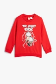 Koton Erkek Bebek Thor Sweatshirt Lisanslı Uzun Kollu Bisiklet Yaka Pamuklu Şardonlu - 1