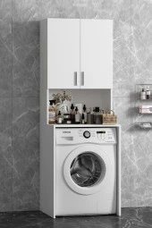 Banyo Açık Çamaşır Makinası Takım Beyaz - 1
