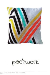 Rengarenk Pachwork Kırlent - 1