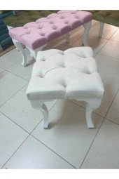 Serhan Mobilya Bench Puf - Tekli - 1