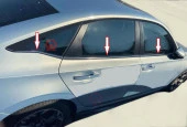 CIVIC Cam Çıtası 8 Parça Paslanmaz Çelik 2021 > - 1
