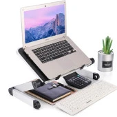 Polham Portatif Yükseklik Ayarlı Katlanabilir Laptop Standı, Laptop, İpad Sehpası - 1