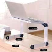 Polham Portatif Yükseklik Ayarlı Katlanabilir Laptop Standı, Laptop, İpad Sehpası - 3