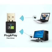 Polham USB Kablosuz Wifi Adaptör Wifi Çoğaltıcı Çift Bant 600 Mbps 2.4 GHz +5 GHz - 8