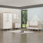 Garaj Home Sude Membran Pencereli Bebek Odası - Beyaz Soho - Kombinli-UYKU SETİ-MAVİ thumbnail 1