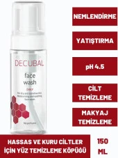 DECUBAL Face Wash Hassas ve Kuru Ciltler için Yüz Temizleme Köpüğü 150 ML - 1