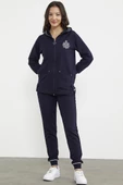 Nakış Detaylı Jogger Eşofman Takım - Lacivert thumbnail 2