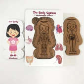 Vücudumuzdaki Sistemler Yapboz - İngilizce ve Türkçe - Kız Çocuk Puzzle - 5 Yaş ve Üzeri Eğitime Yardımcı Oyuncak - 4