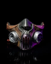 Steampunk Cadılar Bayramı Yüz Maskesi - 1