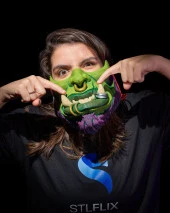 Warcraft Orc Cadılar Bayramı Yüz Maskesi - 1