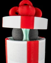 Hediye Paketi Uzaylı Hareketli Anahtarlık-Yılbaşı Hediyesi Anahtarlık-Hareketli - 2