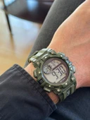 Dijital Su Geçirmez Asker Yeşili Genç Kol Saati SPEC000314 - Alarm, Kronometre, LED - 7