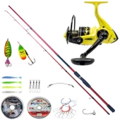 HİTPRO SPINNING YUGEN 10-30 GR 2,40 MT - REMİXON MODERN TİMES 4000 OLTA SETİ - 5