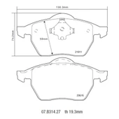 BREMBO SPOR PAD VAG ÖN BALATA 07.B314.27 - 3