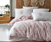 Clasy Ranforce Nevresim Takımı Çift Kişilik Fiorita v1 Pembe - 1