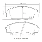 BREMBO SPOR PAD HONDA ÖN BALATA 07.B314.45 - 3