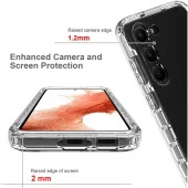 Samsung Galaxy S23 + 3ü 1 Arada Hibrit Pc + Tpu Telefon Koruyucu Kapak Degrade Anti-damla Kılıfı, Pet Ekran Koruyucu - 5