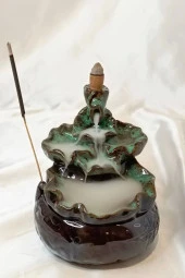 Geri Akış Tütsülük Ters Akış Konik Çubuk Tütsü Seramik Feng Sui Budha thumbnail 7