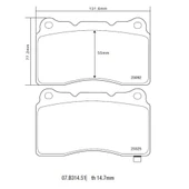 BREMBO BALATA SUBARU 07.B314.51 thumbnail 3