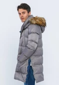 Erkek Regular Fit Astarlı Rahat Giyim İç Cepli Mont - 8