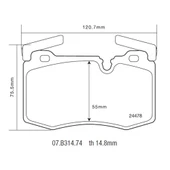 BREMBO SET PAST MINI JCW 07.B314.74 thumbnail 3