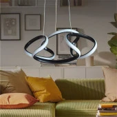 Erva Ledli Avize Mini Helezon Siyah - 1