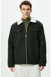 Erkek Giyim Ceket 4WAM20091HW Haki - 3