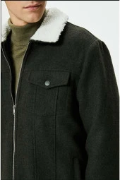 Erkek Giyim Ceket 4WAM20091HW Haki - 5