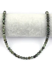 Prehnite Doğal Taş Dizi 6 mm Küre Kesim thumbnail 2