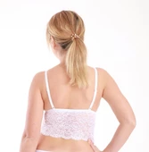 ASM1271 Kadın Ekru Kapsız Ic Astarlı Dantel Bralet - 3