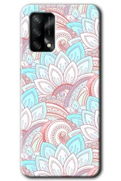 Oppo A74 Kılıf HD Desen Baskılı Arka Kapak - Çin Mandala 1 - 1