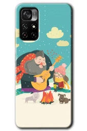 Poco M4 Pro 5G Kılıf HD Desen Baskılı Arka Kapak - Kış Pikniği - 1