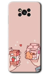 Poco x3 Pro Kılıf HD Desen Baskılı Arka Kapak - Meyveli Süt - 1