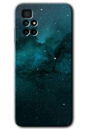 Redmi 10 Kılıf HD Desen Baskılı Arka Kapak - Yıldızlararası thumbnail 1