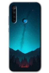 Redmi Note 8 Kılıf HD Desen Baskılı Arka Kapak - Night Fores Mount thumbnail 1