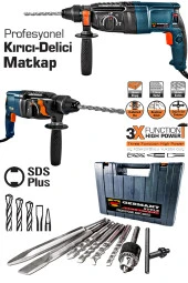 Germany Style GRM-99880VFX Kırıcı Delici 2-28mm E-Power Çelik Şanzıman Kırıcı Delici Hilti Matkap - 1